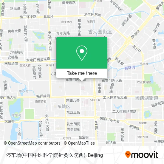 停车场(中国中医科学院针灸医院西) map