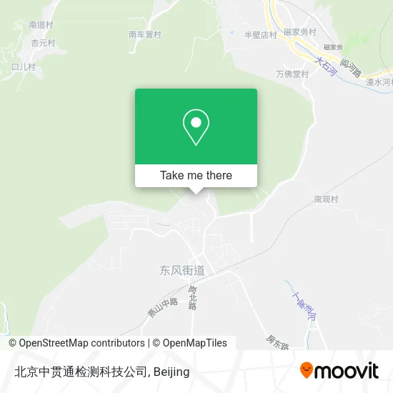 北京中贯通检测科技公司 map