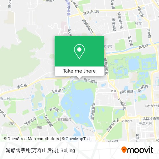 游船售票处(万寿山后街) map