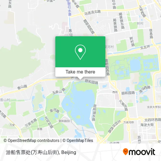 游船售票处(万寿山后街) map