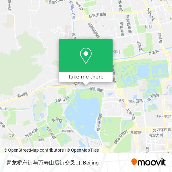 青龙桥东街与万寿山后街交叉口 map