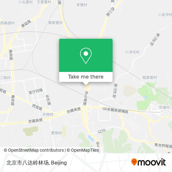 北京市八达岭林场 map