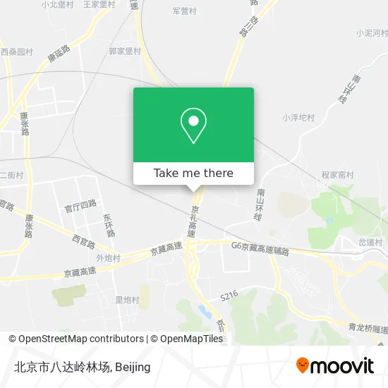 北京市八达岭林场 map