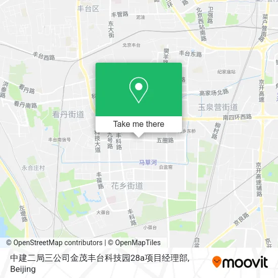 中建二局三公司金茂丰台科技园28a项目经理部 map