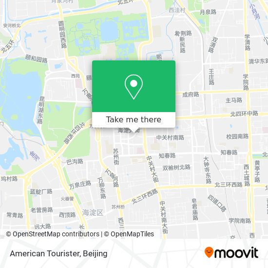 American Tourister map