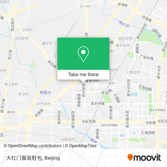 大红门服装鞋包 map