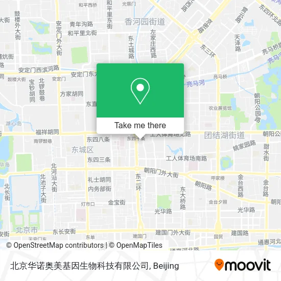 北京华诺奥美基因生物科技有限公司 map