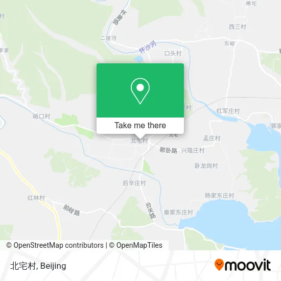 北宅村 map