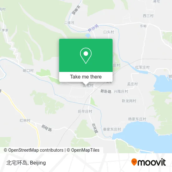 北宅环岛 map