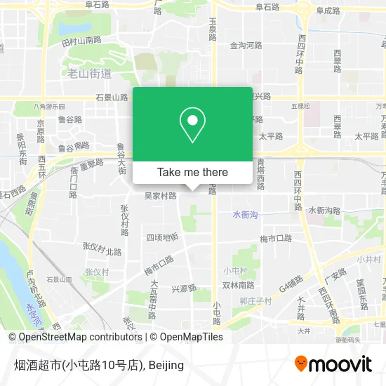 烟酒超市(小屯路10号店) map