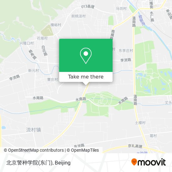 北京警种学院(东门) map