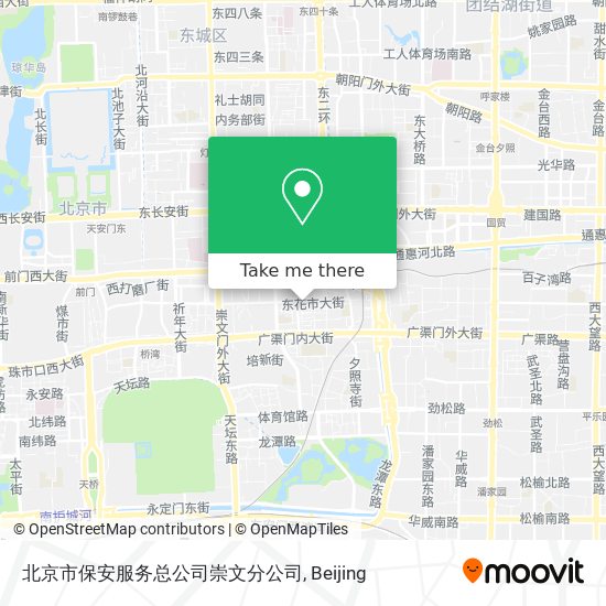北京市保安服务总公司崇文分公司 map