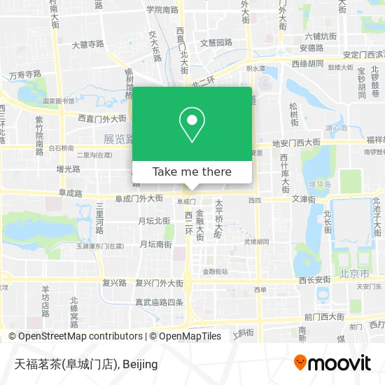 天福茗茶(阜城门店) map