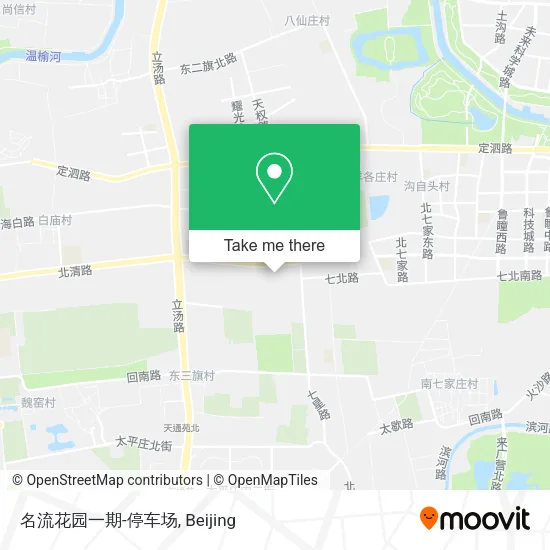 名流花园一期-停车场 map