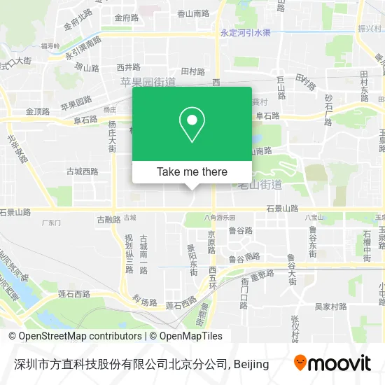 深圳市方直科技股份有限公司北京分公司 map