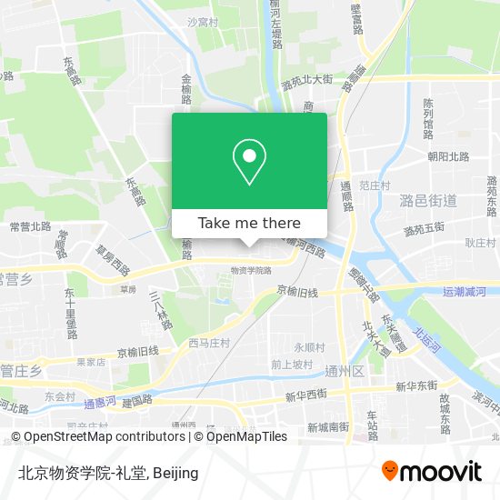 北京物资学院-礼堂 map
