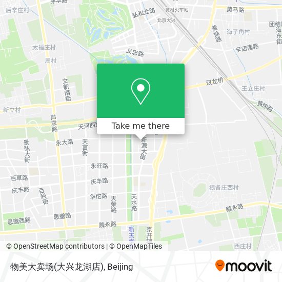 物美大卖场(大兴龙湖店) map