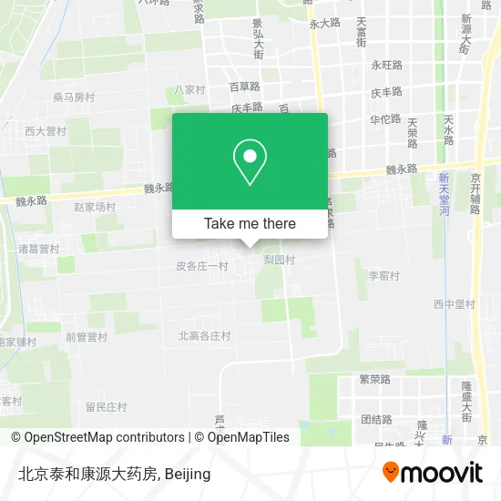 北京泰和康源大药房 map
