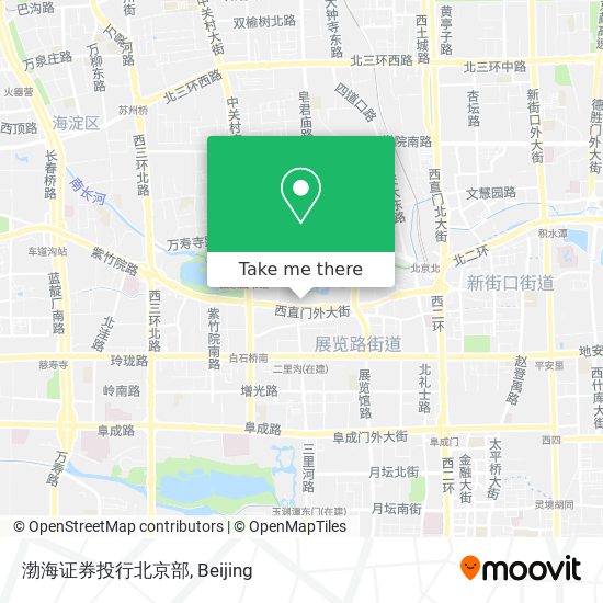 渤海证券投行北京部 map