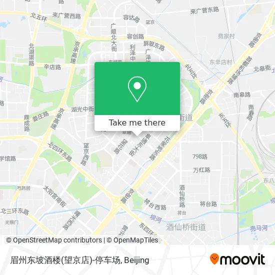 眉州东坡酒楼(望京店)-停车场 map