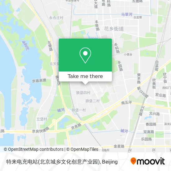 特来电充电站(北京城乡文化创意产业园) map