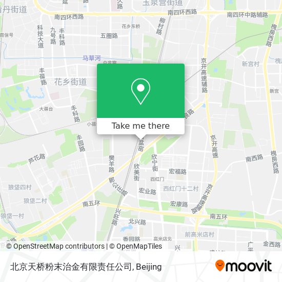 北京天桥粉末治金有限责任公司 map