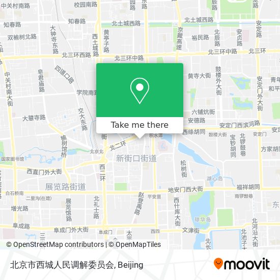北京市西城人民调解委员会 map