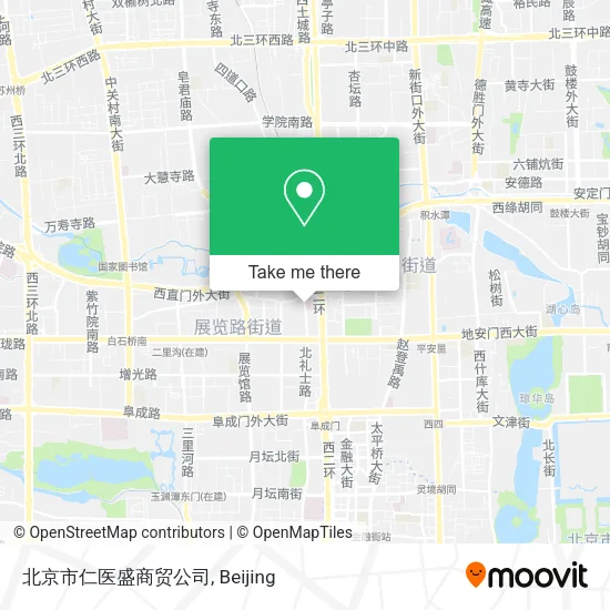 北京市仁医盛商贸公司 map