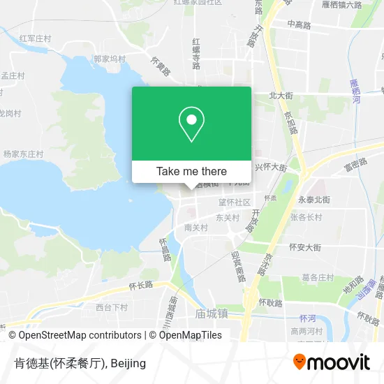 肯德基(怀柔餐厅) map