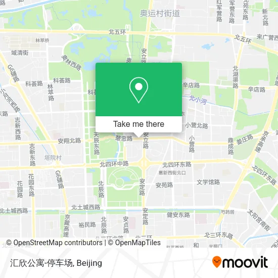 汇欣公寓-停车场 map