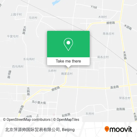 北京萍源帅国际贸易有限公司 map