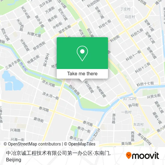 中冶京诚工程技术有限公司第一办公区-东南门 map
