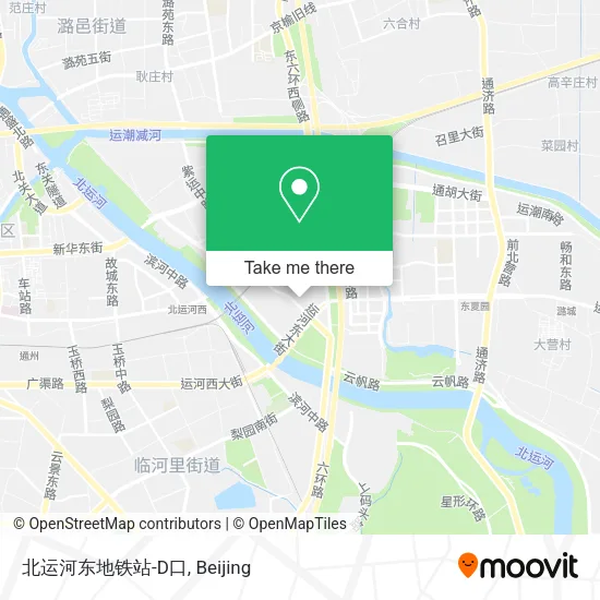 北运河东地铁站-D口 map