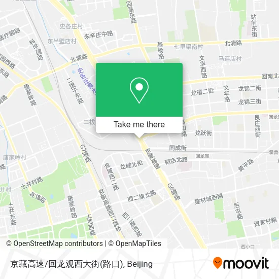 京藏高速/回龙观西大街(路口) map