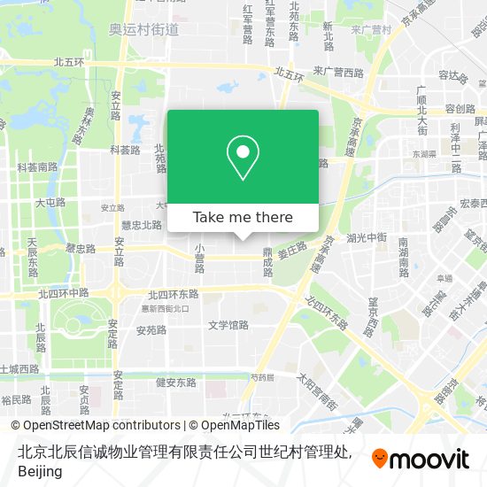 北京北辰信诚物业管理有限责任公司世纪村管理处 map
