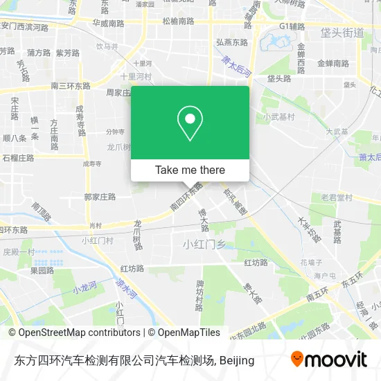 东方四环汽车检测有限公司汽车检测场 map
