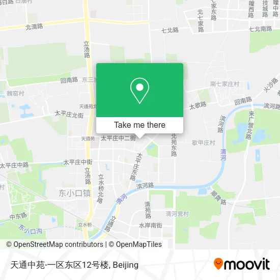 天通中苑-一区东区12号楼 map