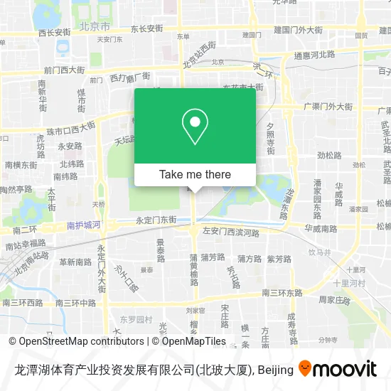 龙潭湖体育产业投资发展有限公司(北玻大厦) map