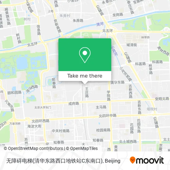无障碍电梯(清华东路西口地铁站C东南口) map