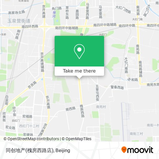 同创地产(槐房西路店) map