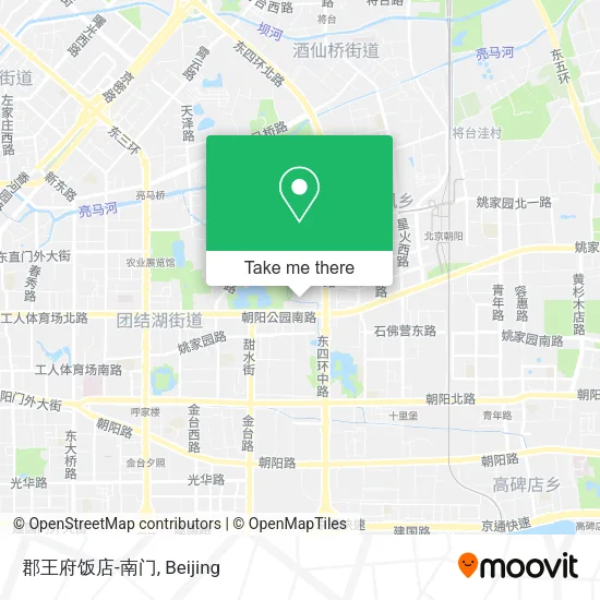 郡王府饭店-南门 map