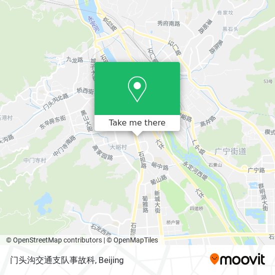 门头沟交通支队事故科 map