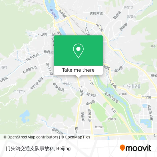 门头沟交通支队事故科 map
