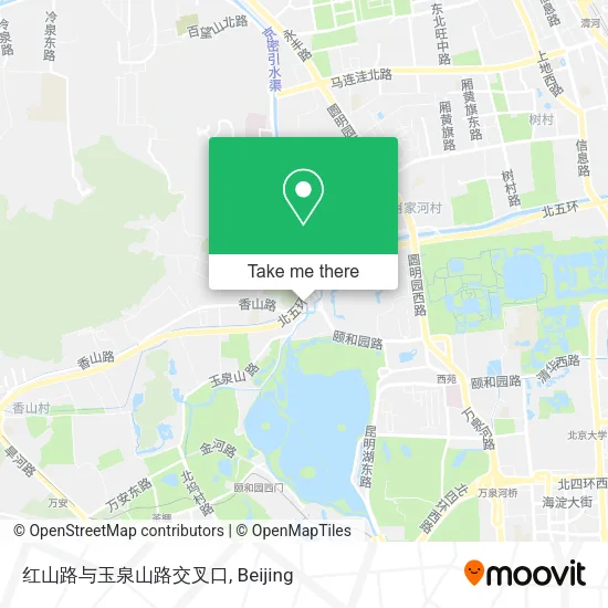 红山路与玉泉山路交叉口 map