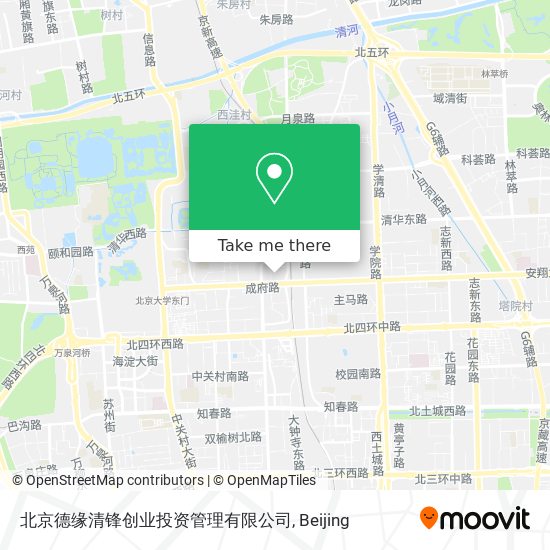 北京德缘清锋创业投资管理有限公司 map