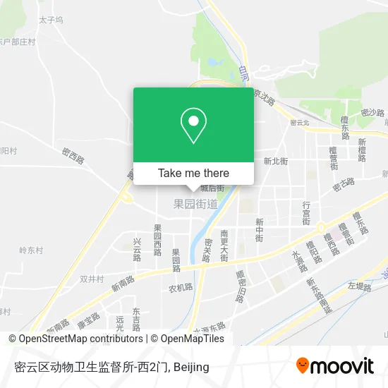 密云区动物卫生监督所-西2门 map