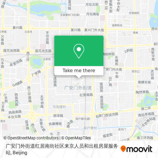 广安门外街道红居南街社区来京人员和出租房屋服务站 map