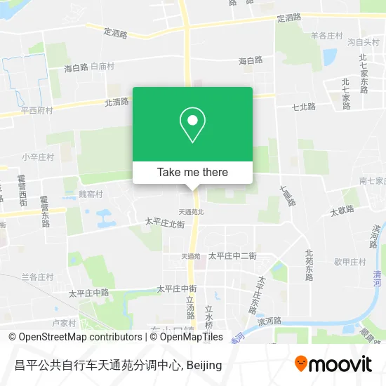 昌平公共自行车天通苑分调中心 map