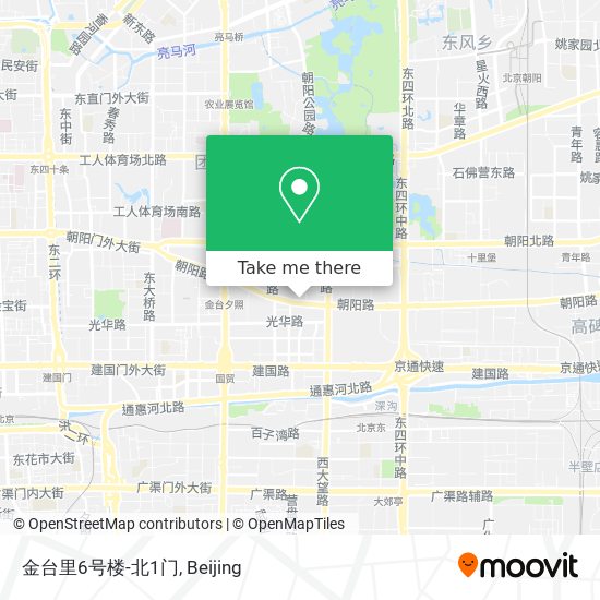 金台里6号楼-北1门 map