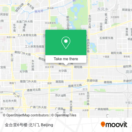 金台里6号楼-北1门 map
